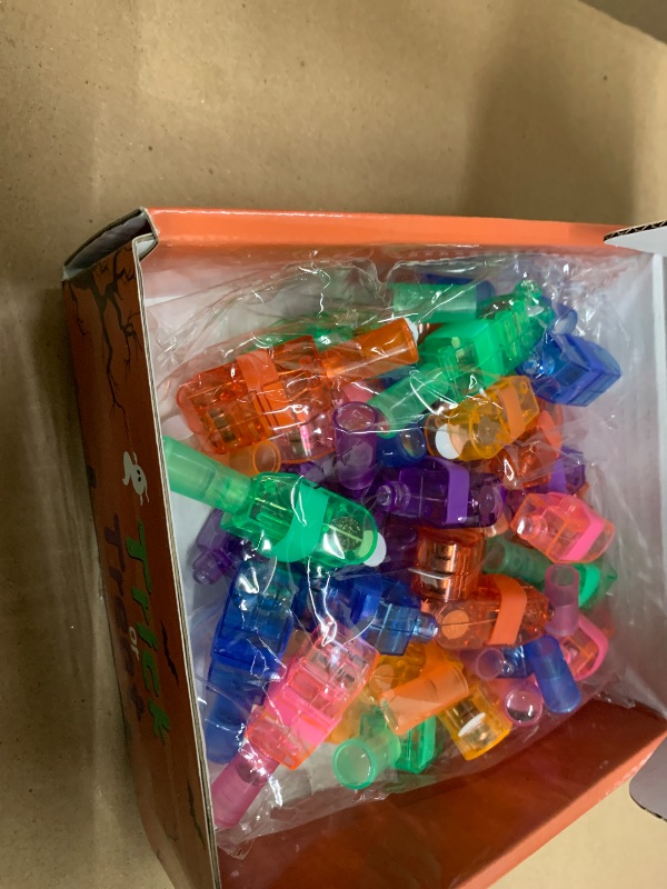 Photo 1 of 36PCS Halloween Party Favors for Kids,Halloween LED Light Up Finger Lights Toys Goodie Bag Fillers Treats Glow In The Dark Toy Favors Bulk for Halloween Party Classroom Prizes Trick or Treats Gifts