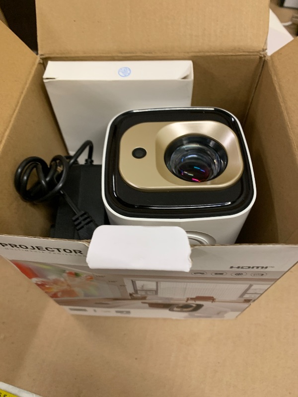 Photo 1 of ?Auto Focus&1080P?WellSonic Mini Projector with Wifi and Bluetooth, 260 Ansi Portable Moive Projector Outdoor&Ceiling Use, Auto Keystone, Voice Control, 5W Speaker, 4K Support Home Thearter