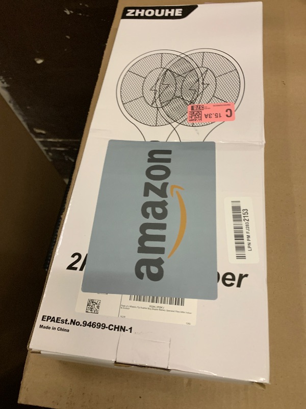 Photo 1 of 2 Pack Electric Fly Swatter, Handheld Bug Zapper Racket for Outdoor & Indoor, Mosquito Zapper Racket Battery Powered Tennis Mosquito Rackets for Insect