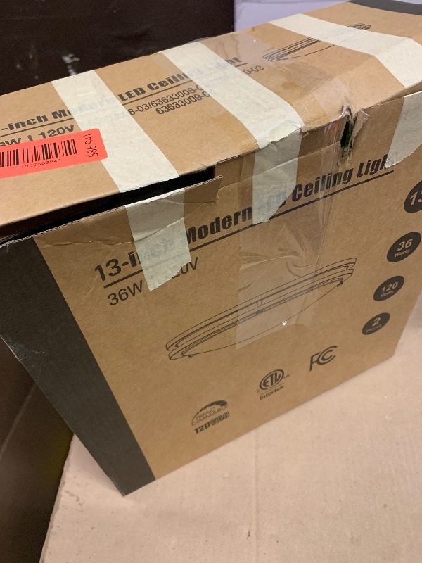 Photo 1 of 2-Pack 36W LED Ceiling Lights Black, 13inch Flush Mount Light Fixtures 3600LM 2700K/3000K/4000K/5000K/6500K Color Changing Ceiling Lights, Modern Dimmable Lighting for Kitchen Living Room Bedroom