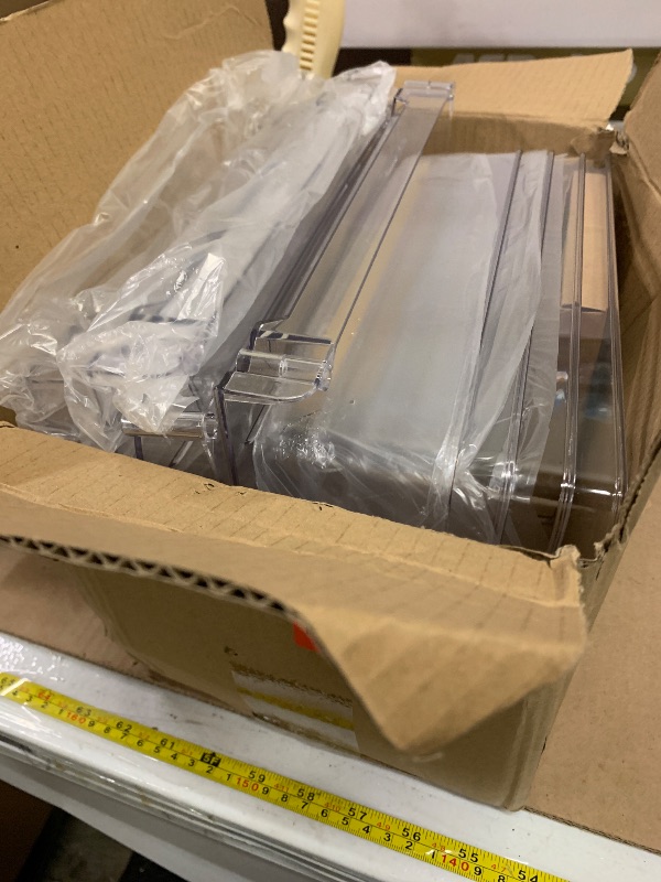 Photo 1 of 2 Pack Bathroom Organizers and Storage, 2-Tier Clear Under Sink Organizer, Vanity Counter Organizer, Medicine Cabinet Organizer, Pull-Out Cabinet Organizer With Track For Bathroom, Kitchen, Pantry