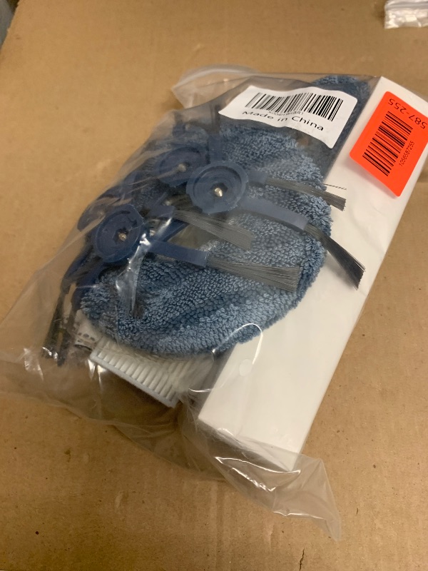 Photo 1 of Aerqvix Accessories Replacement for eufy C20 Robot Vacuum Accessories 1x Mainbrush,2X Filters,4X Moppads,3X Dust Bags,4X sidebrushes