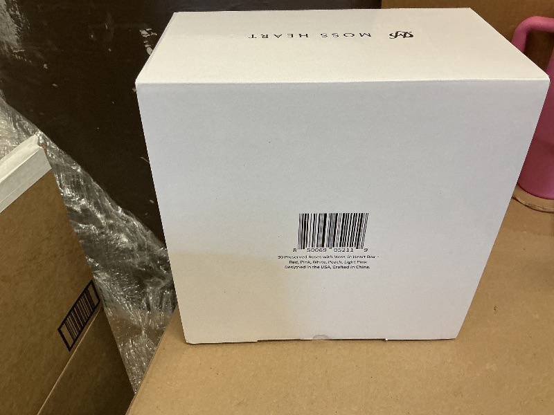 Photo 1 of 30 Preserved Roses, Petite Forever Flowers for Delivery in Designer Heart-Shaped Box, Long-Lasting Buds, for Women, Eternal Rose Bouquet for Girlfriend’s Birthday