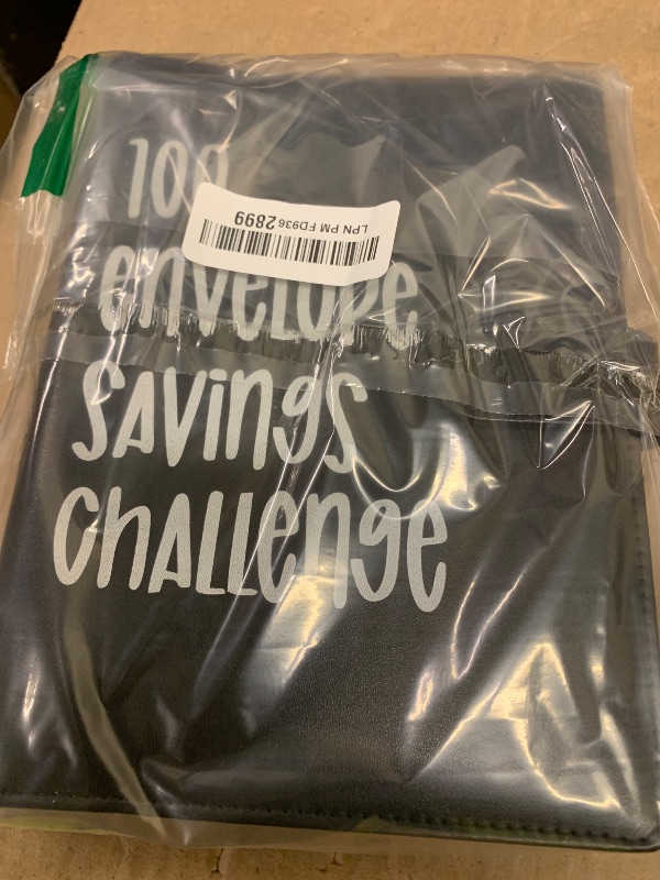 Photo 1 of 100 Envelopes Money Saving Challenge, 100 Envelope Challenge Binder, Easy and Fun Way to Save $5,050, Savings Challenges Budget Book Binder with Cash Envelopes for Office,Home,School (Black)