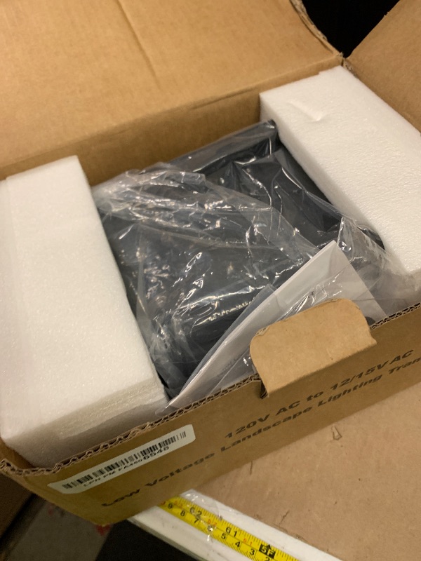 Photo 1 of 150W Low Voltage Landscape Transformer, Landscape Lighting Transformer with Timer and photocell Sensor, 120V AC to 12V/15V AC Outdoor Weatherproof Low Voltage Transformers for Landscape Lighting