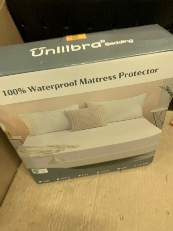 Photo 1 of 2 Pack Cal King Waterproof Mattress Protector Deep Pocket Mattress Cover, Soft Breathable Mattress Pad, Fitted Noiseless Waterproof Bed Cover Stretch to 25"