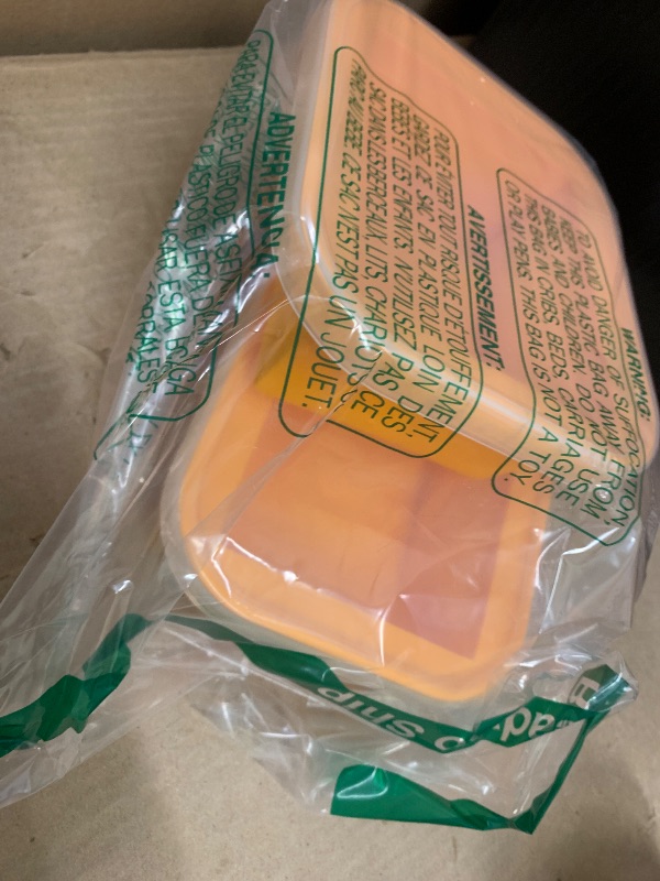 Photo 1 of 2 Pack 2-Cup Silicone Freezer Trays with Lids – Perfect for Meal Prep, Portion Control, and Easy Freezing-Meal Prep Container Molds for Soup,Leftovers (Orange)