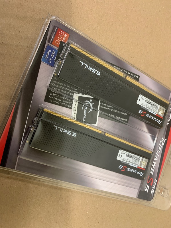 Photo 1 of G.Skill Ripjaws S5 Series 64GB (2 x 32GB) 288-Pin PC RAM DDR5 6000 (PC5 48000)
