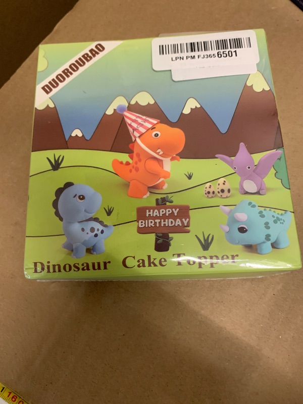 Photo 1 of 20pcs Dinosaur Cake Topper Set with Dinosaur Eggs - Reusable Dinosaur Cake Decorations?Dinosaur Birthday Decorations for Boys & Girls (Dinosaur Cupcake Toppers, Happy Birthday Cake Accessories)