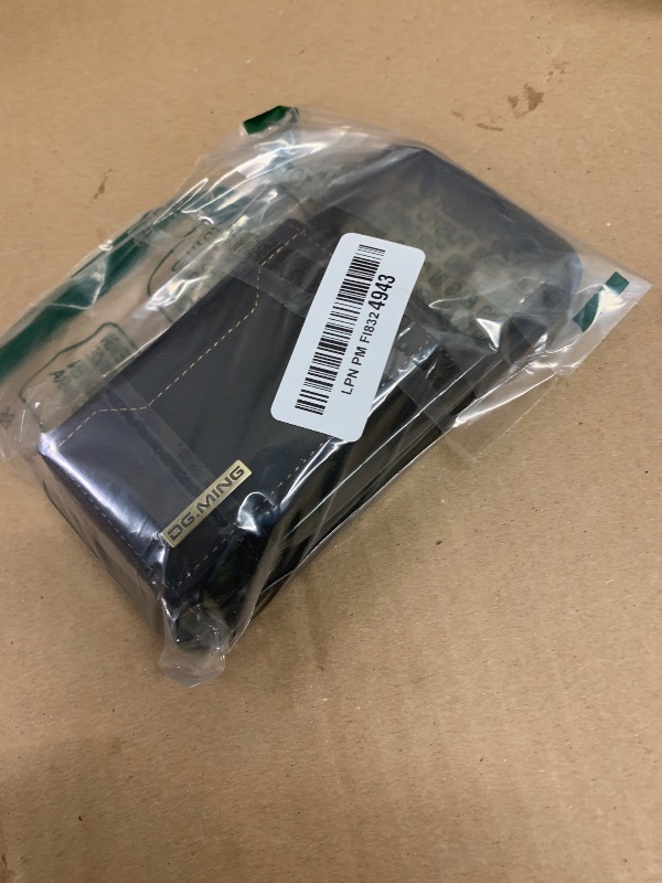 Photo 1 of 2 in 1 Wallet Case for iPhone 17 Pro Max, DG.MING Retro Leather Shockproof Protection Magnetic Back Cover with Detachable Trifold Wallet, 8-Slot Card Holder and Kickstand (Black)