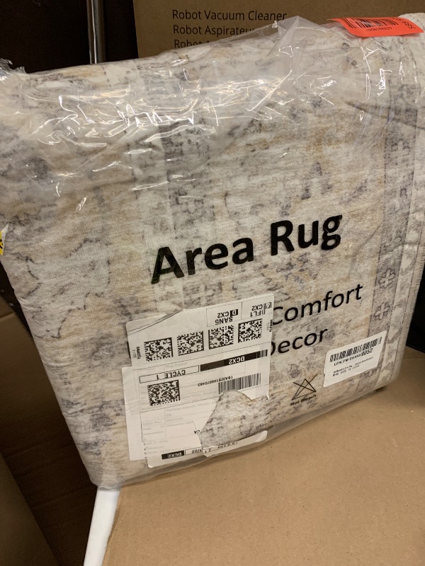 Photo 1 of 4x6 Washable Area Rugs for Bedroom: Entry Throw Rug Stain Resistant Boho Rug Non Slip Low Pile Small Carpet for Bedroom Kitchen Entryway Living Room Bedside Office Dorm Kids Room Entrance