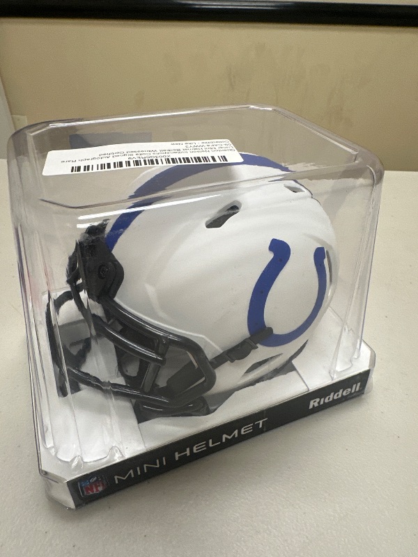 Photo 2 of Indianapolis Colts Autographed Riddell Lunar Eclipse Alternate Speed Mini Helmet - Autographed NFL Mini Helmets