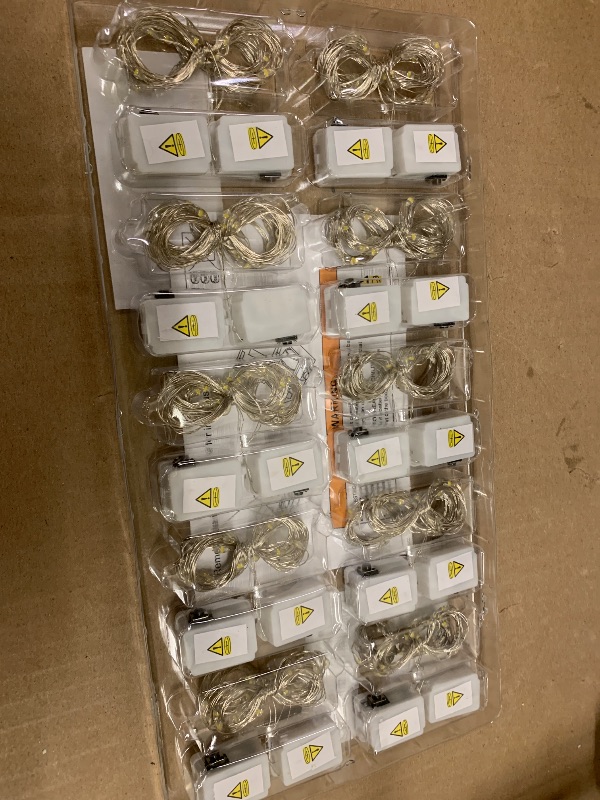 Photo 1 of 20 Pack LED Fairy Lights Battery Operated,3 Features Blinking Slowly Blinking & just on 7FT 20 LED Waterproof Mini Twinkle String Lights for Wedding Mason Jars Party Christmas Decorations(Warm White)