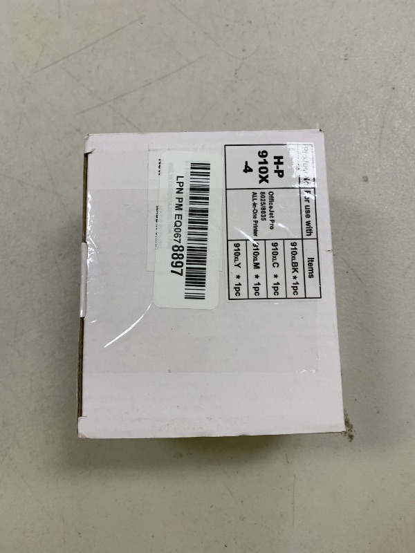 Photo 1 of Juyudow 910XL Ink Cartridges for HP Remanufactured Ink Cartridges hp 910xl | Work for HP Officejet Pro 8020 8025 8028 8010 8035 Printers | Eligible for Instant Ink(4-Pack)