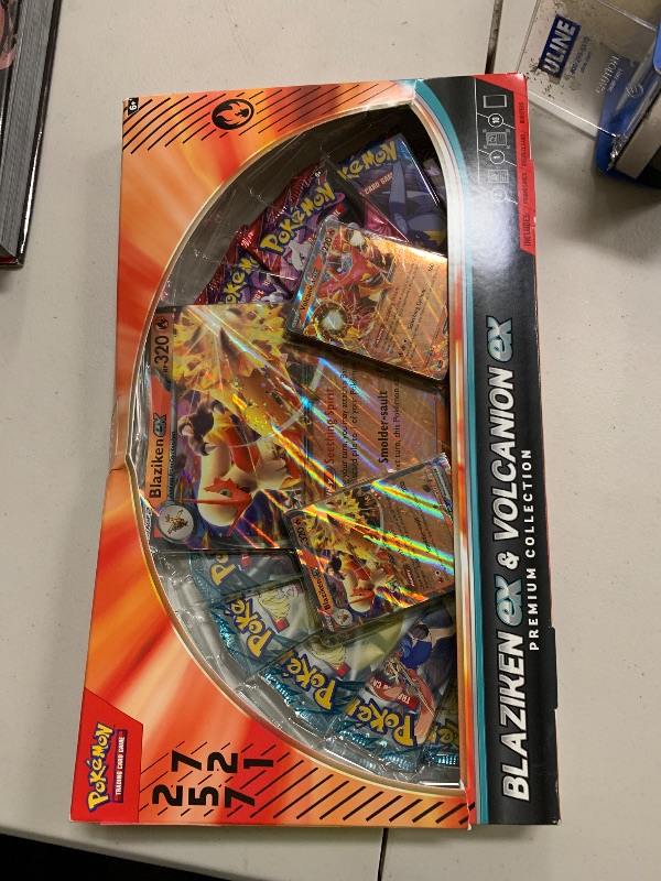 Photo 1 of Pokémon TCG: Blaziken ex & Volcanion ex Premium Collection - 2025 Amazon Holiday Exclusive