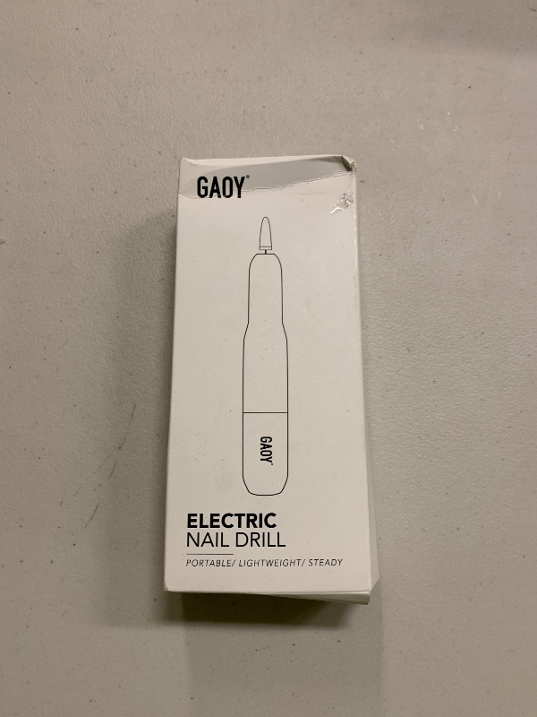 Photo 1 of GAOY Electric Nail Drill for Acrylic and Gel, USB Electric Nail File, Portable Efile with Drill Bits, Manicure Pedicure Tools for Home Salon, Sliver