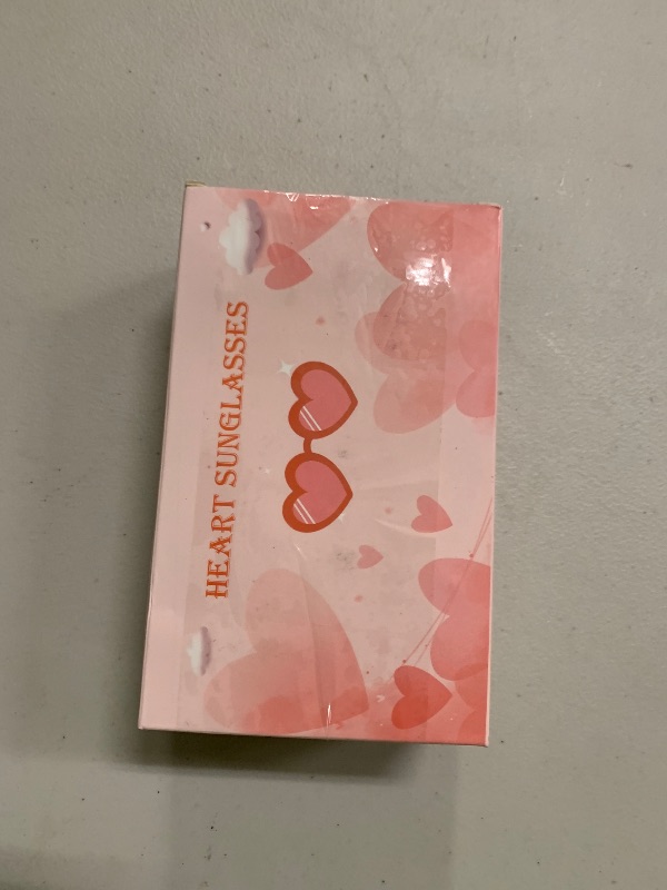 Photo 1 of LYMOJOR 12 Pairs Yellow Heart Sunglasses for Women, Candy Color Rimless Fun Heart Glasses for Women Party Favors