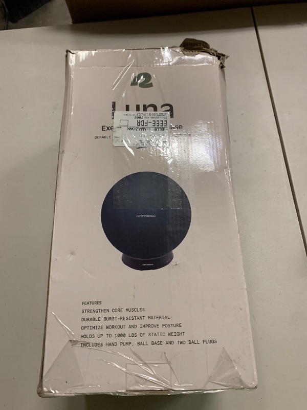 Photo 1 of Retrospec Luna Exercise Ball with Pump - Anti-Burst Fitness Equipment for Yoga, Core Training & Stability - Home Gym Swiss Ball for Office & Pregnancy