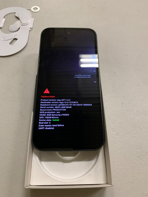 Photo 1 of FOR PARTS ONLY Google Pixel 9a with Gemini - Unlocked Android Smartphone with Incredible Camera and AI Photo Editing, All-Day Battery, and Powerful Security - Obsidian - 128 GB