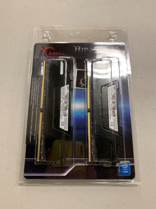 Photo 1 of G.SKILL RipjawsV Series DDR4 RAM (XMP) 64GB (4x16GB) 3200MT/s CL16-18-18-38 1.35V Intel AMD Desktop Computer Memory U-DIMM - Black (F4-3200C16Q-64GVK)