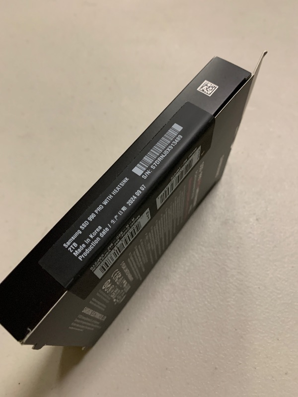 Photo 1 of SAMSUNG 990 PRO w/ Heatsink SSD 2TB, PCIe Gen4 M.2 2280 Internal Solid State Hard Drive, Seq. Read Speeds Up To 7,450MB/s for High End Computing, Workstations, Compatible w/ PlayStation 5, MZ-V9P2T0CW