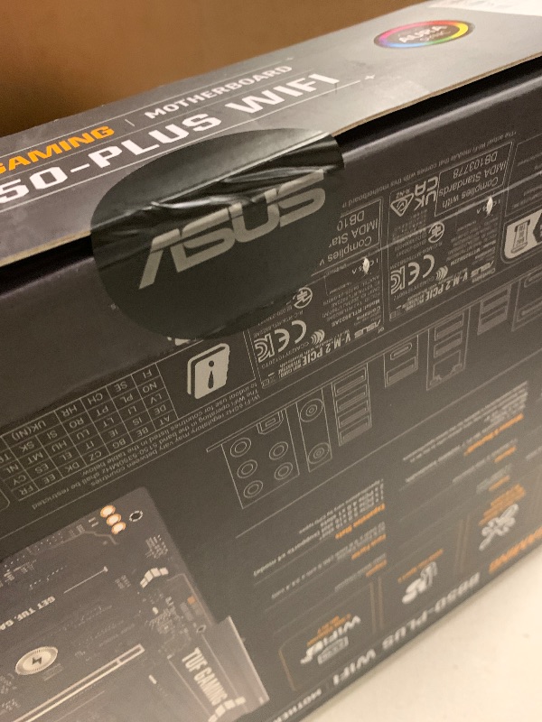 Photo 1 of ASUS TUF Gaming B850-PLUS WiFi AMD AM5 B850 ATX Motherboard, 14+2+1 80A Stages, AI Ready, DDR5, PCIe 5.0, 3X M.2, Wi-Fi 7, 2.5Gb LAN, DisplayPort, HDMI™, USB 10Gbps & 20Gbps Type-C®, BIOS Flashback™