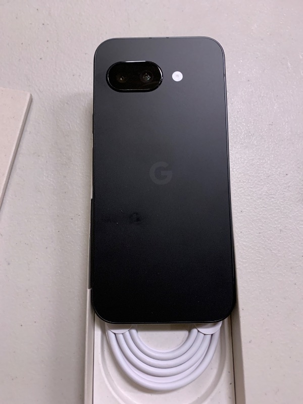 Photo 1 of Google Pixel 9a with Gemini - Unlocked Android Smartphone with Incredible Camera and AI Photo Editing, All-Day Battery, and Powerful Security - Obsidian - 256 GB