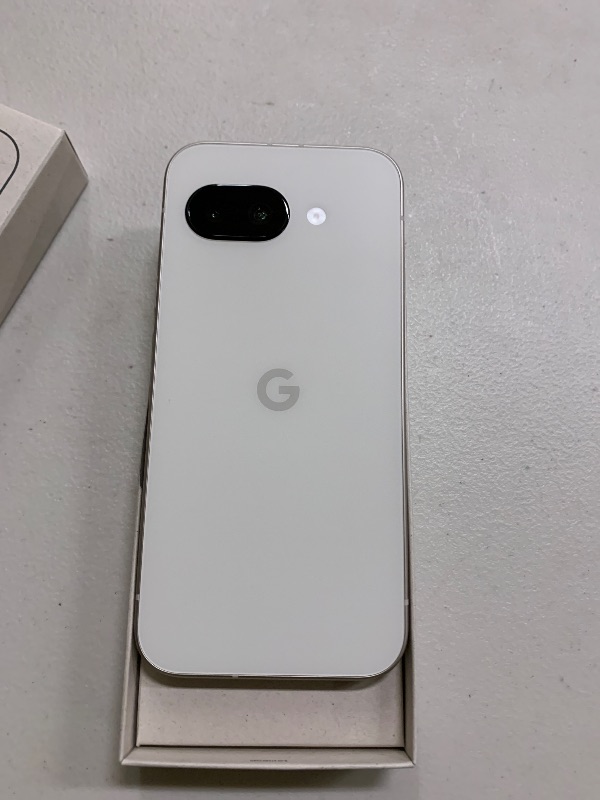 Photo 1 of Google Pixel 9a with Gemini - Unlocked Android Smartphone with Incredible Camera and AI Photo Editing, All-Day Battery, and Powerful Security - Porcelain - 128 GB