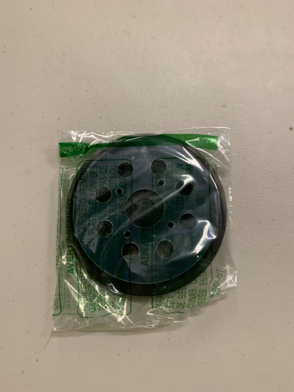 Photo 1 of 2pcs 5 Inch 8 Holes Orbital Sander Replacement Pad Compatible with DeWalt, Hook and Loop Replacement Backing Sanding Pad for Most Grinders with 4 Screws Holes