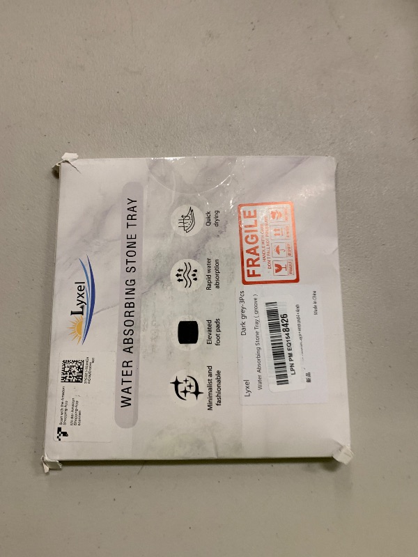 Photo 1 of 3PCS Water Absorbing Stone Tray, DryingNeat Diatomite Stone Sink Tray, Instant Dry Sink Coasters, Kitchen Sponge Hand Soap Holder, Countertop Fast Drying Counter Trays,8 * 4inch and 4 * 4inch