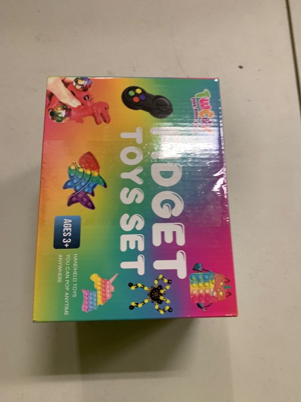 Photo 1 of 120 Pcs Fidget Toys Pack, Pop Sensory Party Favors Set Gifts for Kids Adults Boy Girl Stocking Stuffers Autistic Bulk Goodie Bag Filler Treasure Box Classroom Prizes School