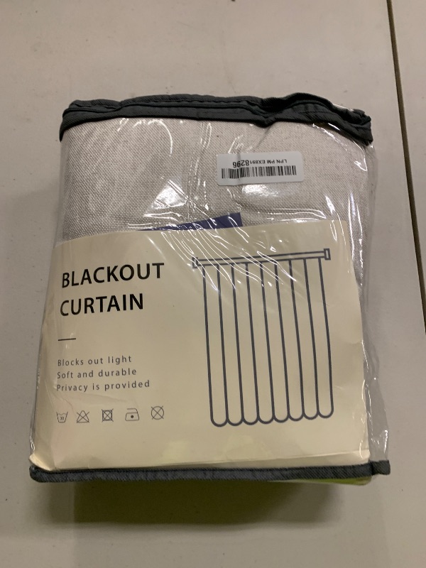 Photo 1 of INOVADAY 100% Blackout Curtains for Bedroom, Black Out Curtains 84 Inch Long, Clip Rings Linen Blackout Drapes, Thermal Insulated Room Darkening for Living Room, 2 Panels - Beige,W50xL84