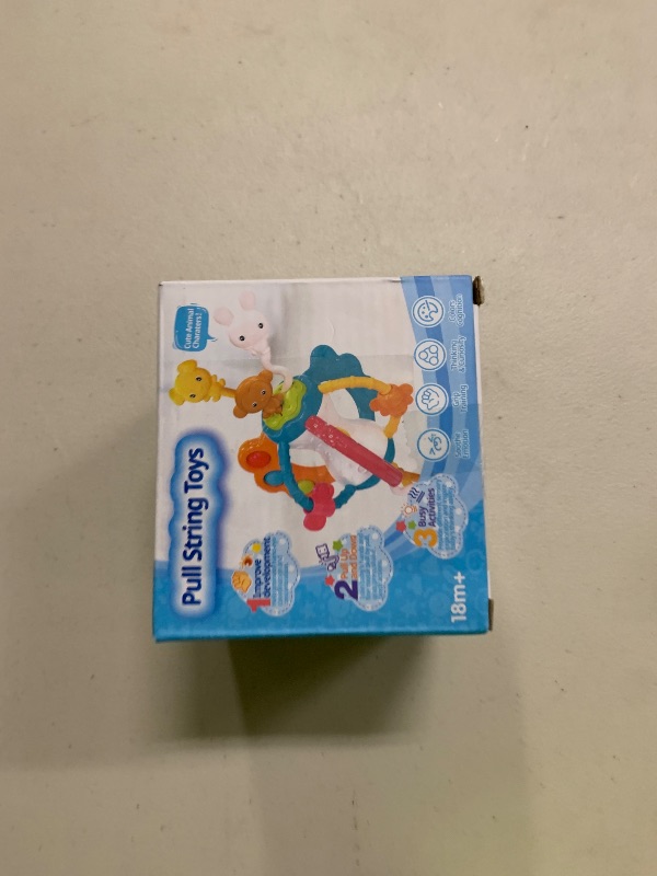 Photo 1 of Toddlers Airplane Travel Toys Montessori Toys for Babies 6-12 Months Boy Girl Sensory Baby Infant Car Seat Toys Essentials Silicone Pull String Newborn 1 2 3 Year Old
