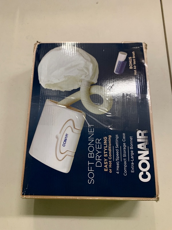 Photo 1 of Conair Bonnet Hair Dryer, Soft Portable Bonnet Style Hair Dryer