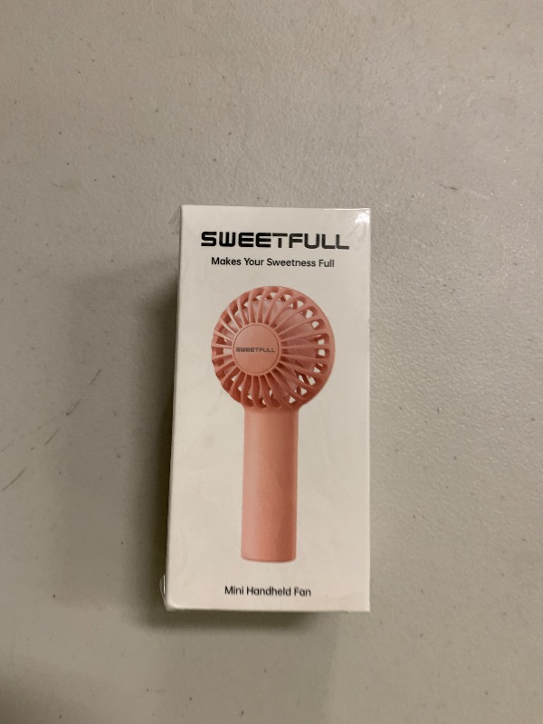Photo 1 of SWEETFULL Mini Portable Fan - Small Handheld Fan, 3 Speeds Personal Hand Gifts for Travel Essentials, Lash, Makeup, Eyelash, Kids, Girls, Women - USB, Cute Design Blue