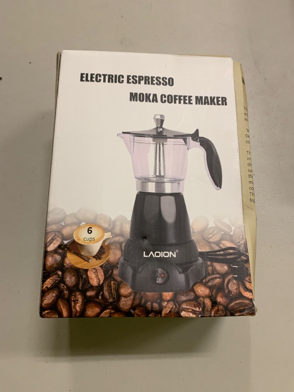 Photo 1 of LAOION Cuban Coffee Maker, 6 or 3cup Electric Espresso Coffee Maker, Portable Cafeteras Electricas Modernas, Electric Moka Pot with Detachable Base & Overheat Protection, Coffee Gift for Home Travel