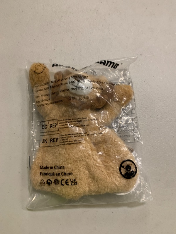 Photo 1 of Apricot Lamb Stuffed Animals Security Blanket Yellow Lion Infant Nursery Character Blanket Luxury Snuggler Plush(Yellow Lion, 10 Inches)