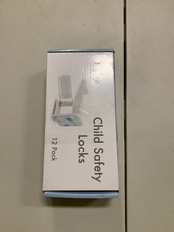 Photo 1 of 12 Pack Cabinet Locks Child Safety | Baby Safety Cabinet Locks NO Drilling 3M Adhesive Baby Proof Drawer Lock Child proofing cabinets latches for Kids Latch for Drawers & Door Child Safety Locks