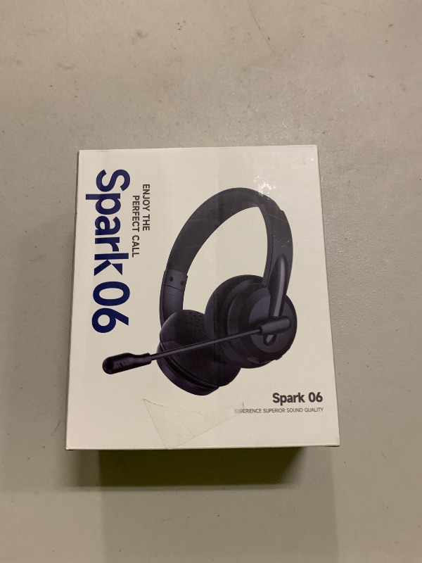 Photo 1 of Wireless Headset with Mic for Work with AI Noise Cancelling Mic for Clear Calls, Bluetooth V5.3 Headphones with Microphone to USB A/C Dongle & Mic Mute for Computer Laptop PC iPhone (Black)