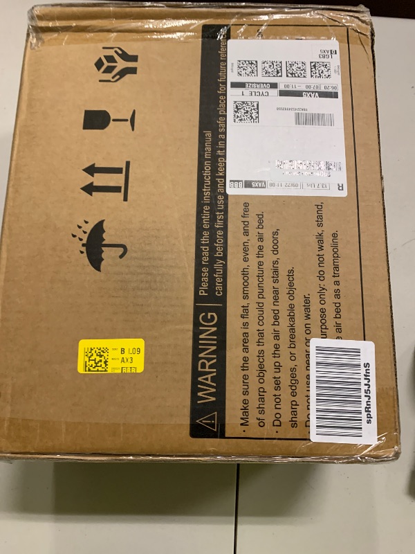 Photo 1 of CHERIMOR Twin XL Air Mattress with Built-in Pump, 18" Raised Comfort, 80“ Length, 48Hr Leak-Proof Test, Upgraded Honeycomb Pillar Design, Supports 500 lbs, 2-Min Inflation for Home, Guests & Camping