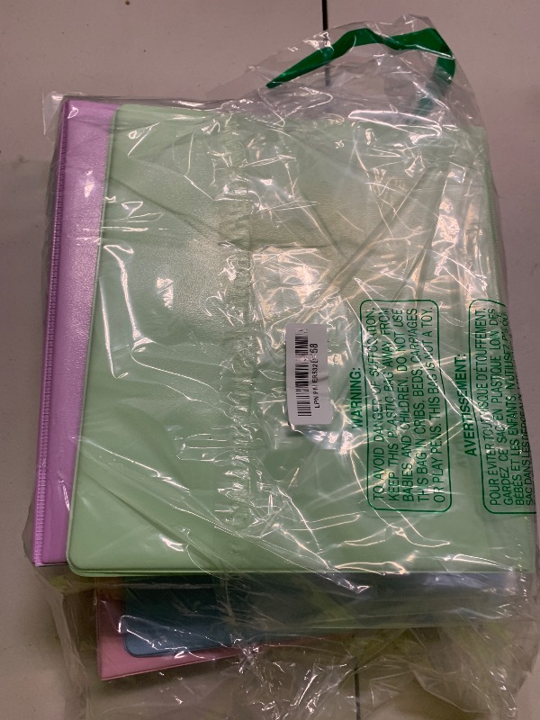 Photo 1 of 2-Inch 3-Ring Binder with Pockets, Premium 2'' Large Binders with Three Ring Binders Holds up to 450 Sheets US Letter Size, Bulk Pack of 6 (2- inch Pastel Color)