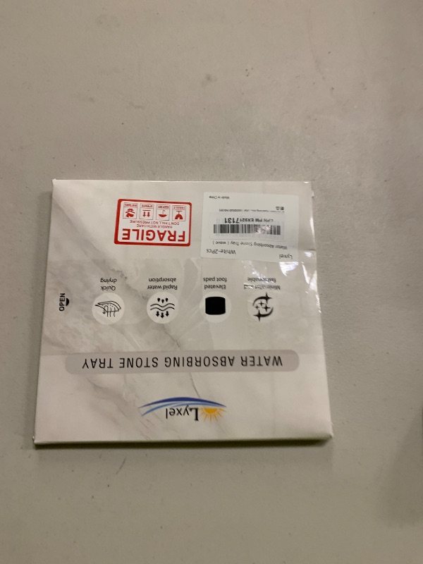 Photo 1 of 2PCS Water Absorbing Stone Tray, Fast Drying Stone Sink Tray, Water Absorbent Diatomite Trays, Stones Soap Trays, Diatomite Coasters for Kitchen Sink Bathroom Counter, Hand Soap Dish & Holders