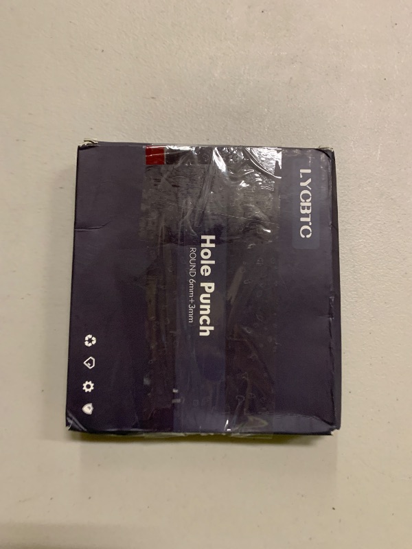 Photo 1 of 2 PCS Hole Punch, Diameter 1/4" and 1/8" Single Hole Punch, with Pink Soft Grip Hole Puncher Single, for Home, Office and Study, Suitable for Various Cardboard, Labels, and Scrapbooks