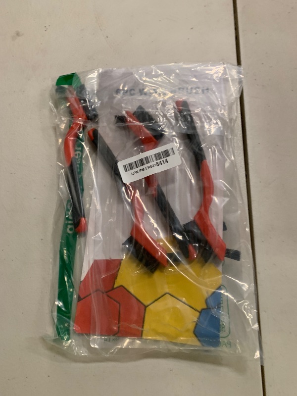 Photo 1 of 6-Pack Nylon Cleaning Brushes - Non-Scratch Nylon Bristles for Delicate Surfaces & Daily Cleaning | Ergonomic Grip with Mini Head & Hanging Hole