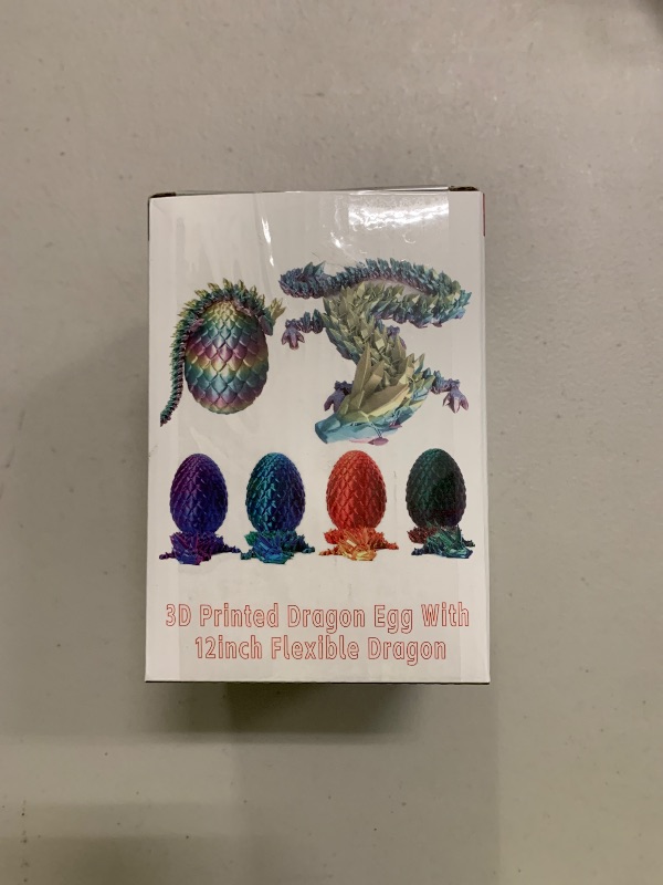 Photo 1 of 3D Printed Dragon Fidget Toys,12inch Flexible Dragon Toy 3D Printed Dragon Eggs with Dragon Inside,Easter Egg fillers,Easter Basket Stuffers,Easter Basket Essentials Fidget Toys