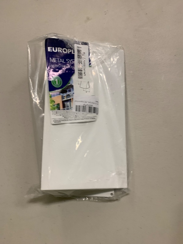 Photo 1 of 10" x 5" White Galvanized Steel Vent Cover - Duct Exhaust/Inlet Rain Deflector - Weatherproof Guard for Open Ventilation Systems - Indoor/Outdoor Vent Hood - Air Vent Grille Protection Roof