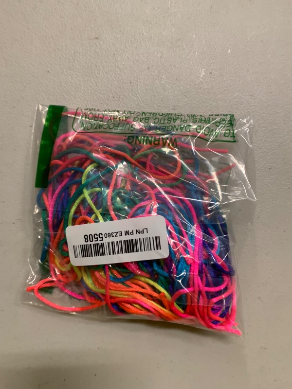 Photo 1 of 30 Pcs Hair Strings for Braids Hair Rope Colorful Hairs String for Women Gradient Rainbow Braiding Hairstring Elastics Hairs Ties for Braids Accessories