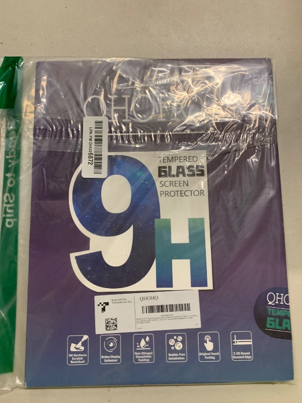 Photo 1 of QHOHQ Screen Protector for iPad Pro 13 Inch M4 (2024) [with Camera Lens Protector], Full Coverage Tempered Glass, [Face ID & Apple Pencil Compatible], with Easy Installation Frame, HD Clear [2+2 Pack]