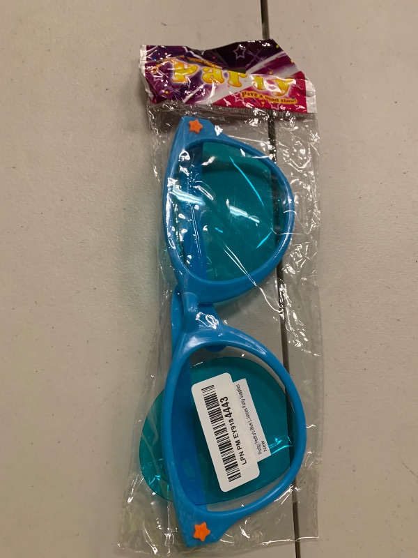 Photo 1 of Pudgy Pedro's Jumbo Party Sunglasses | Novelty Shades Perfect for Birthdays, Theme Parties, Charity Events, Weddings, and More | Giant Glasses, Fits Adults and Women Men?? (Blue)