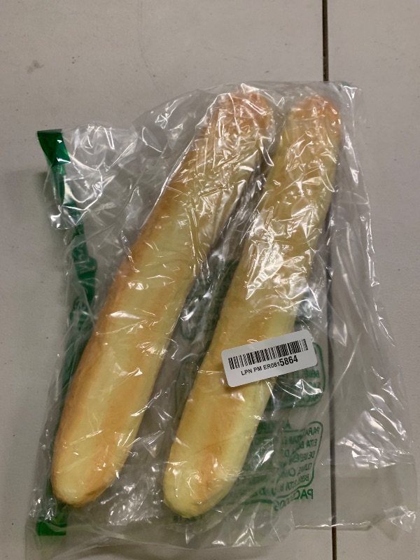 Photo 1 of MAGICLULU 2pcs Artificial Realistic Long Bread: Fake Bread Loaf Lifelike Pretend Play Food Props for Photography Prop Home Kitchen Decor 13.56in